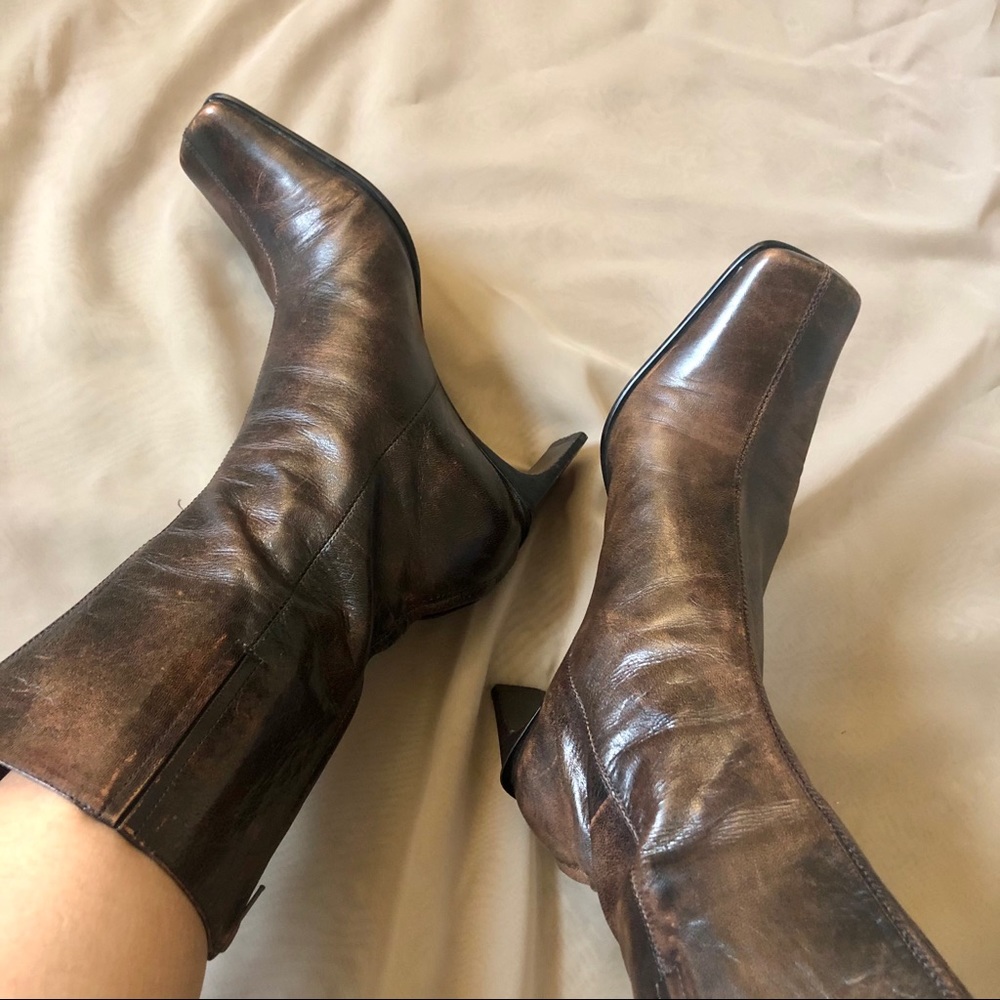 Nine West Vintage Square Toe 90s Boots